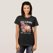 T-shirt Juste une infirmière qui aime tomber Coquette T-sh (Devant entier)