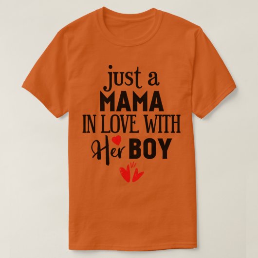 T-shirt Juste une maman amoureuse de ses garçons (Design devant)