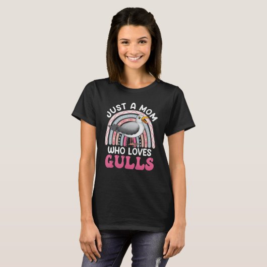 T-shirt Juste une maman qui aime Gulls Bird Women Seagull  (Devant entier)