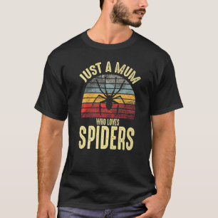 T-shirt Juste une maman qui aime les araignées Retro Vinta