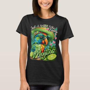 T-shirt Juste une maman qui aime Mojitos Green Parrot Lime
