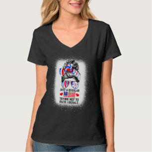 T-shirt Juste Une Maman Régulière Essayant De Ne Pas Éleve