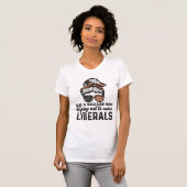 T-shirt Juste Une Mère Régulière Essayant De Ne Pas Lever  (Devant entier)