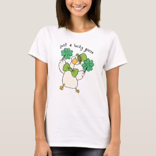 T-shirt Juste une oie chanceuse Saint Patrick's Day