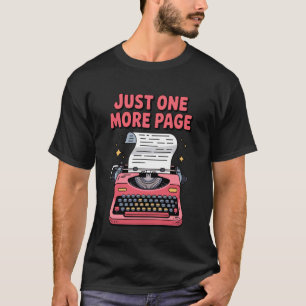 T-shirt Juste une page de plus machine à écrire vintage