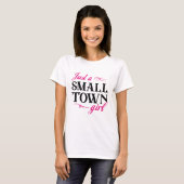 T-shirt Juste une petite fille de ville (Devant entier)