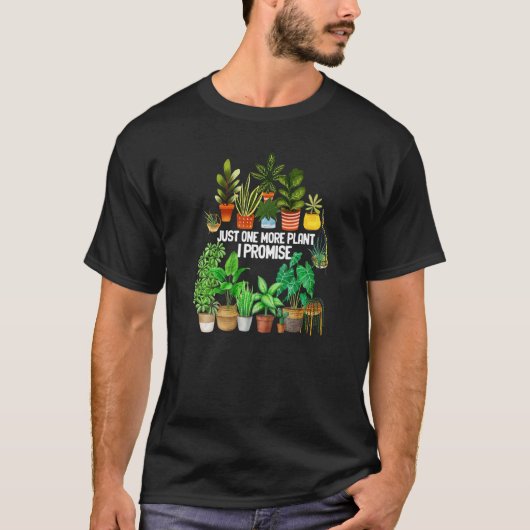 T-shirt Juste Une Tête Pot Gardener Plante De Plus (Devant)