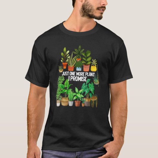 T-shirt Juste Une Tête Pot Gardener Plante De Plus (Devant)