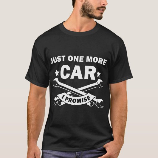 T-shirt Juste Une Voiture De Plus Je Promets, Funny Mécani (Devant)