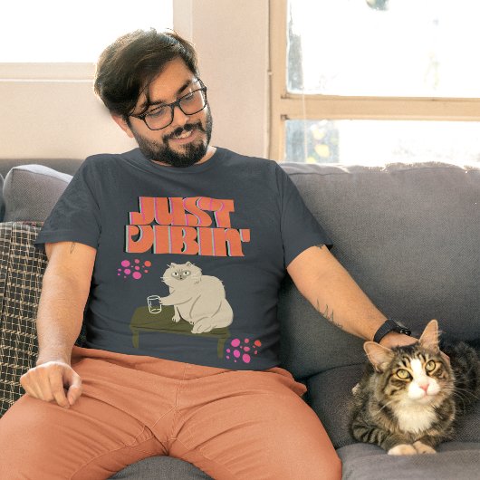 T-shirt Juste Vibin' (Chat)