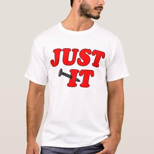 T-shirt Juste "vissez-" le (Devant)