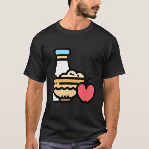 T-shirt Juste Vraiment Comme Petit Déjeuner Céréale OK Cér