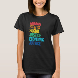 T-shirt Justice économique Droits de l'homme Justice socia