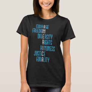 T-shirt Justice Égalité Amérique Anti-trump Résister Polit