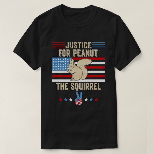 T-shirt Justice For Peanut The Squirrel Shirt – Show Your  (Design devant)