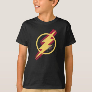 T-shirt Justice League   Brush & Halftone Flash Symbol