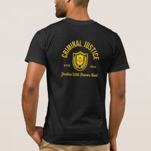 T-shirt Justice pénale "La justice ne reposera jamais" 202