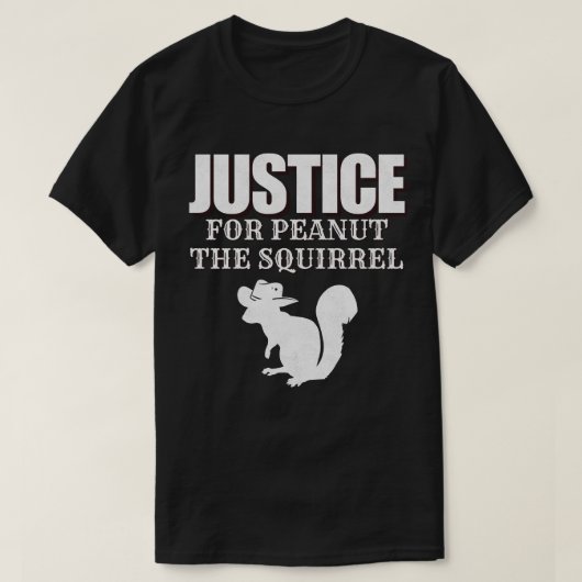 T-shirt Justice pour arachide l'écureuil (Design devant)