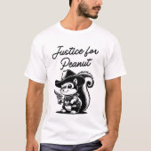 T-shirt Justice pour cow-boy écureuil pour arachide (Devant)