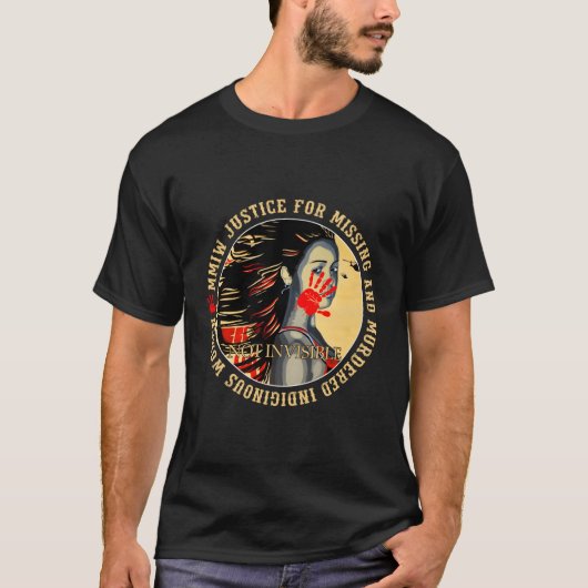 T-shirt Justice Pour Mmiw Manquant Ed Résilient Indigène (Devant)