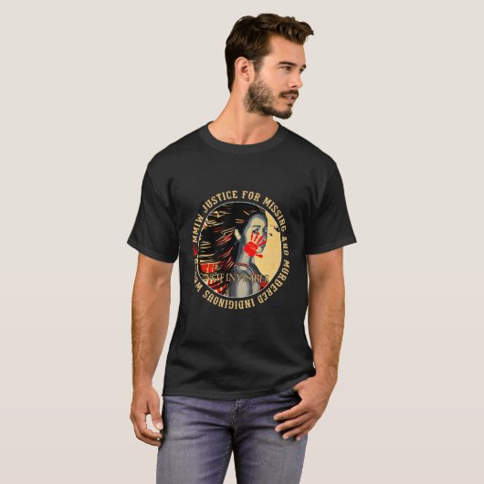 T-shirt Justice Pour Mmiw Manquant Ed Résilient Indigène (Devant entier)