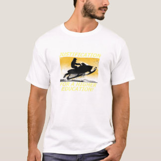 T-shirt Justification pour un Snowmobile T d'enseignement