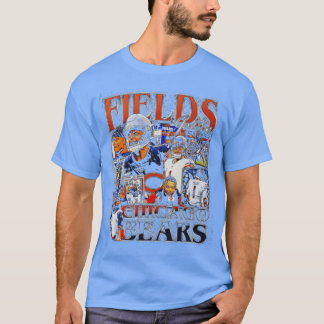 T-shirt Justin Fields Chicago Vintage Bootleg fille