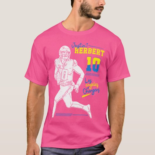 T-shirt Justin Herbert Los Angeles Chargeurs (Devant)