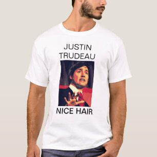 T-shirt Justin Trudeau - cheveux intéressants