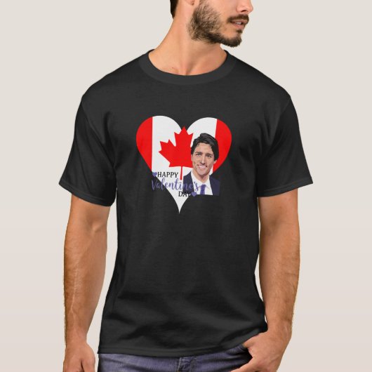 T-shirt justin trudeau valentine (Devant)