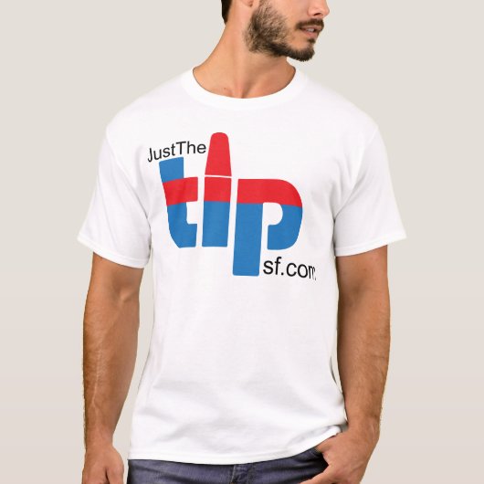 T-shirt JustTheTipSF.com (Devant)