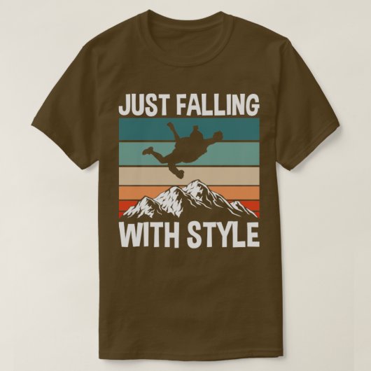 T-shirt Jut tomber avec style (Design devant)