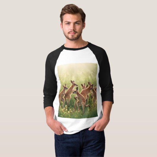 T-shirt juteux Kangaroo Hopping (Devant entier)
