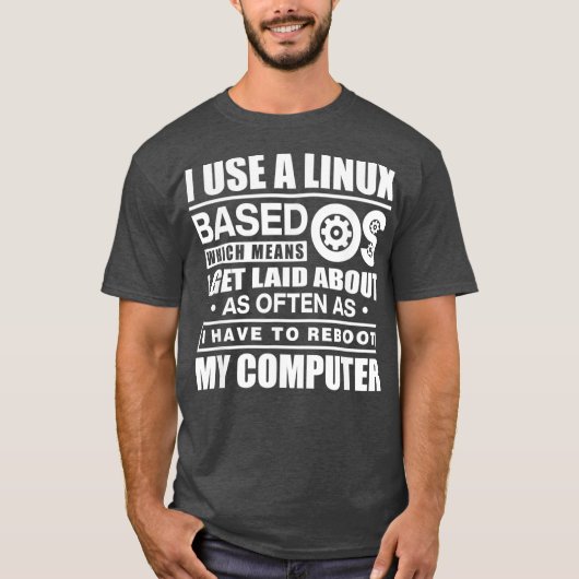 T-shirt J'Utilise Un Cadeau Technique Drôle D'Os Basé Sur (Devant)