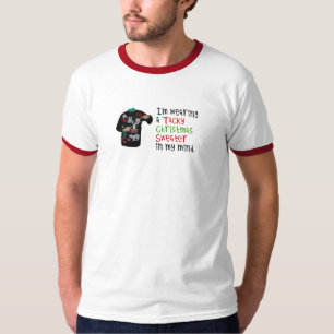 T-shirt J'utilise un chandail de mauvais goût de Noël da