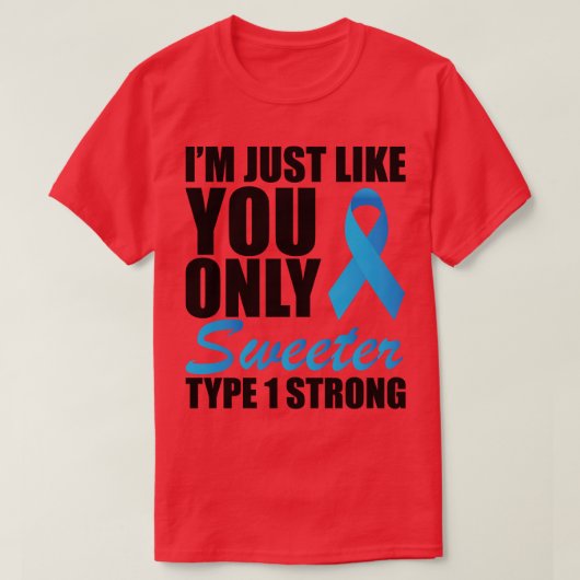 T-shirt Juvenile Diabetic Je ne suis comme vous que doux t (Design devant)
