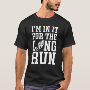 T-shirt J'y suis pour la course cross-country à long terme