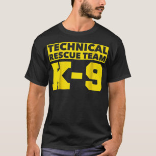 T-shirt K9 Canine Équipe de Secourt technique TRT K9 Rech