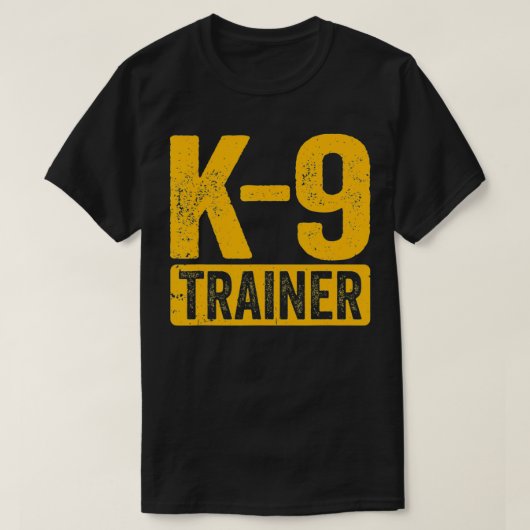 T-shirt K9 Entraîneur Police Chien Handler Formation (Design devant)