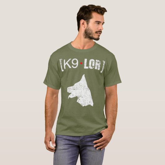 T-shirt K9 LOR PD Greene Comté Chien (Devant entier)