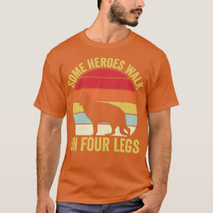 T-shirt K9 Police Officier Police Chien Héros Vintages Qua