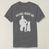 T-shirt K9 Police Police Police Chien Mode Patrol Activé (Design devant)
