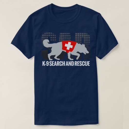 T-shirt K9 Recherche et Secourt SAR (9) (Design devant)