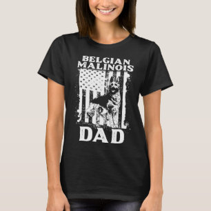 T-shirt K9 Unité Belge Malinois Papa Drapeau PD Police For