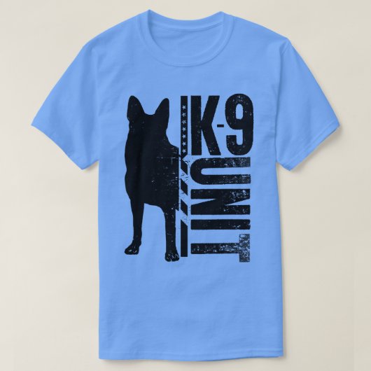 T-shirt K9 Unité berger allemand (1) (Design devant)