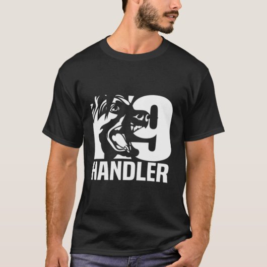 T-shirt K-9 Handler Police Sheriff Cops Droit Force (Devant)