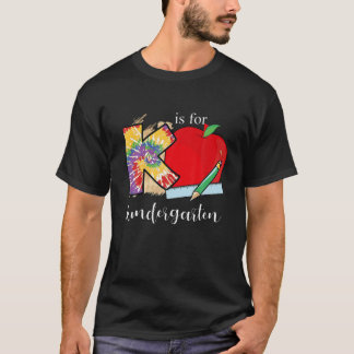T-shirt K Est Pour Jardin D'Enfants Plaid Coloré