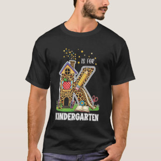 T-shirt K est pour la maternelle premier jour d'école ense