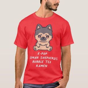 T-shirt K Pop Bergers allemands Bubble Tea Ramen Kawaii Ch