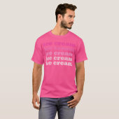 T-shirt K-Pop de crème glacée (Devant entier)